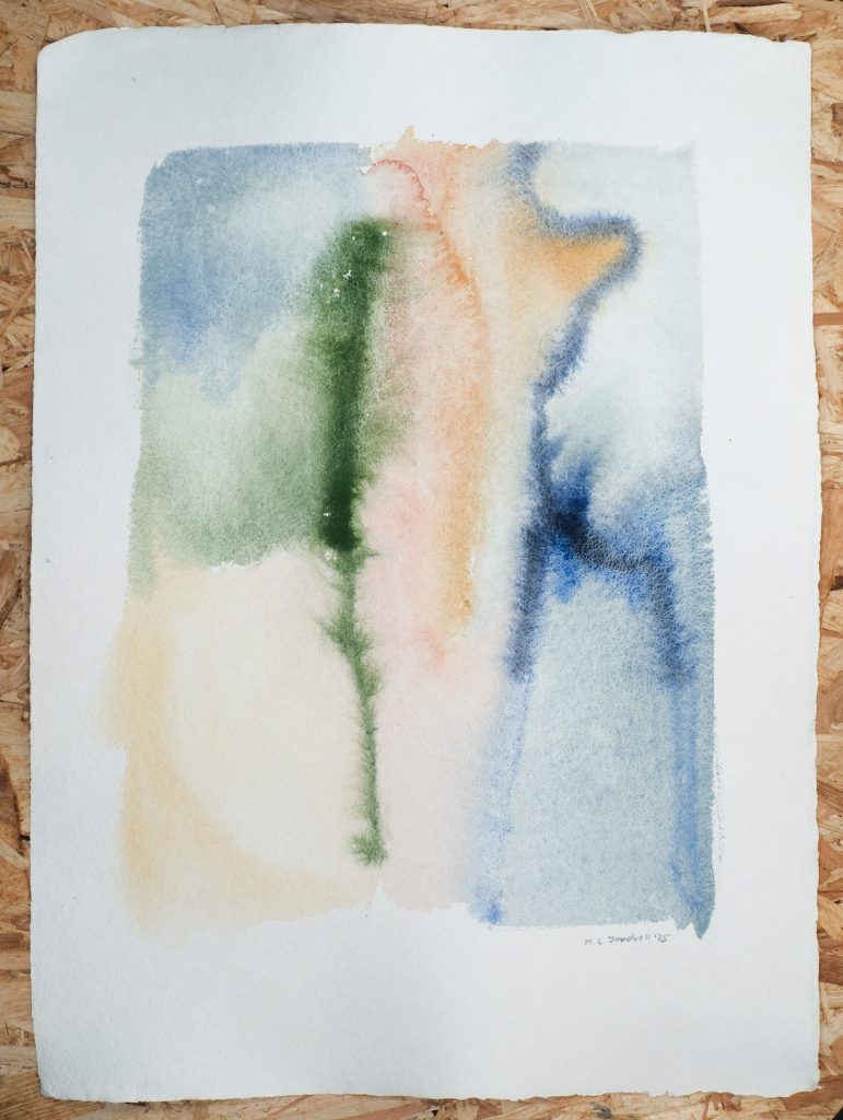 Studio Sale 10, Oil on Paper, 55cm x 76cm