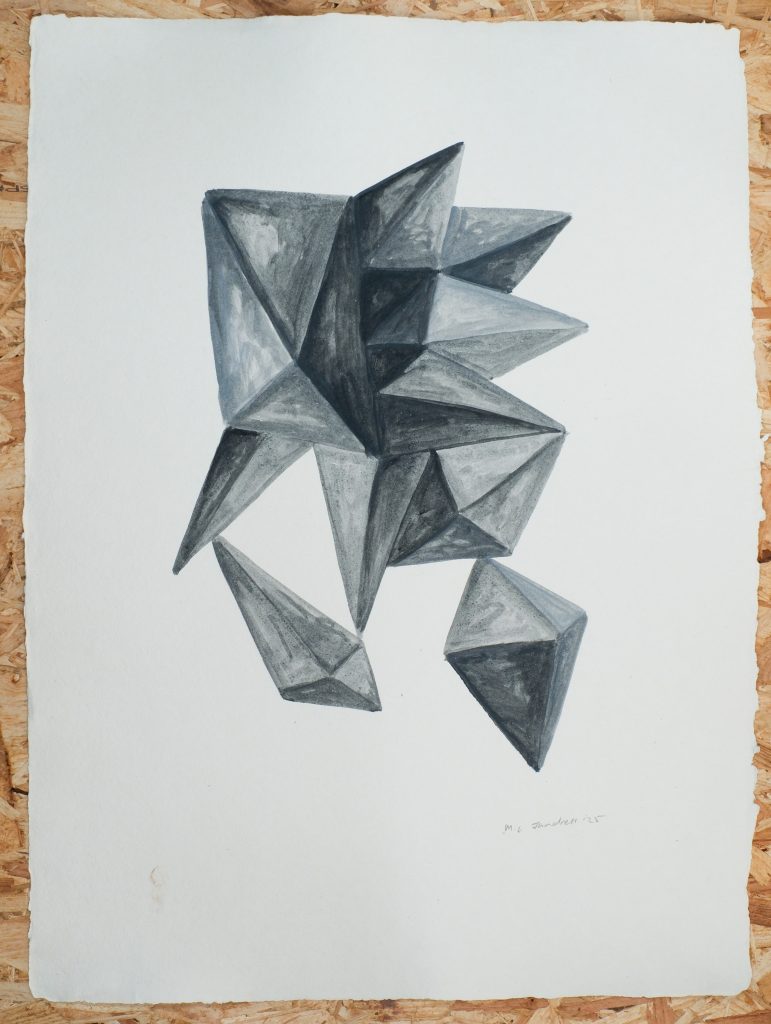 Studio Sale 15, Acrylic on Paper, 55cm x 76cm