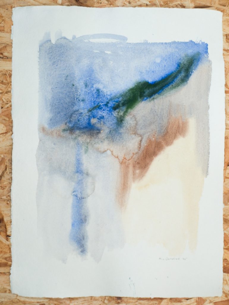 Studio Sale 17, Oil on Paper, 55cm x 76cm