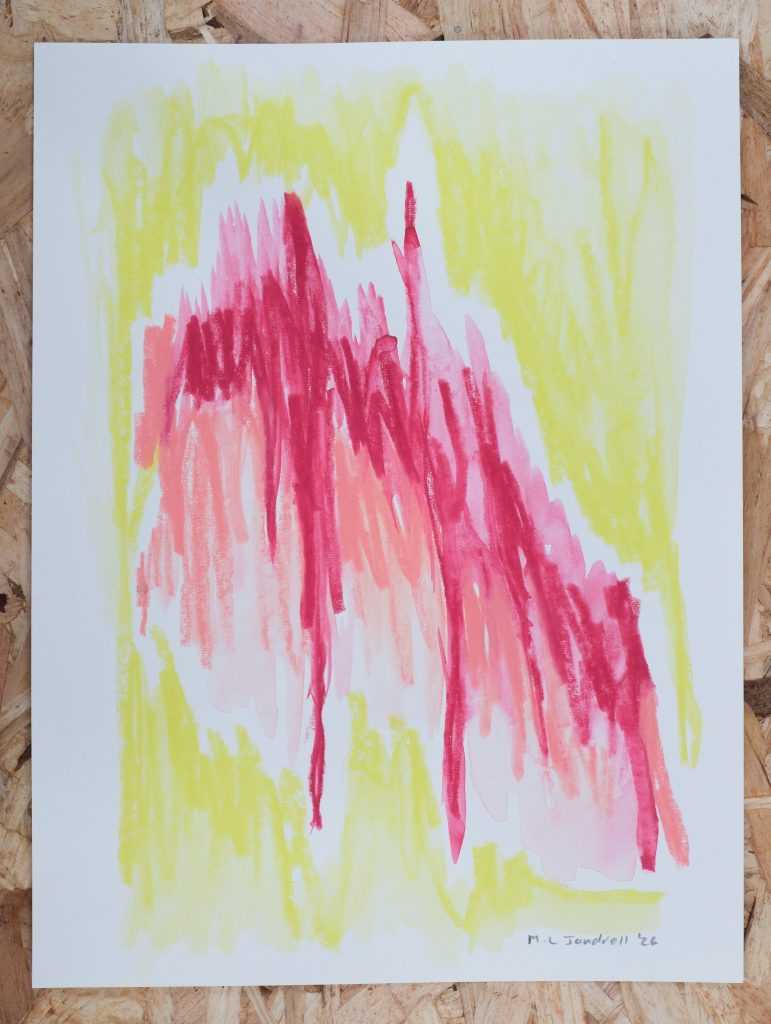 Studio Sale 20, Crayon on Paper, 9in x 12in