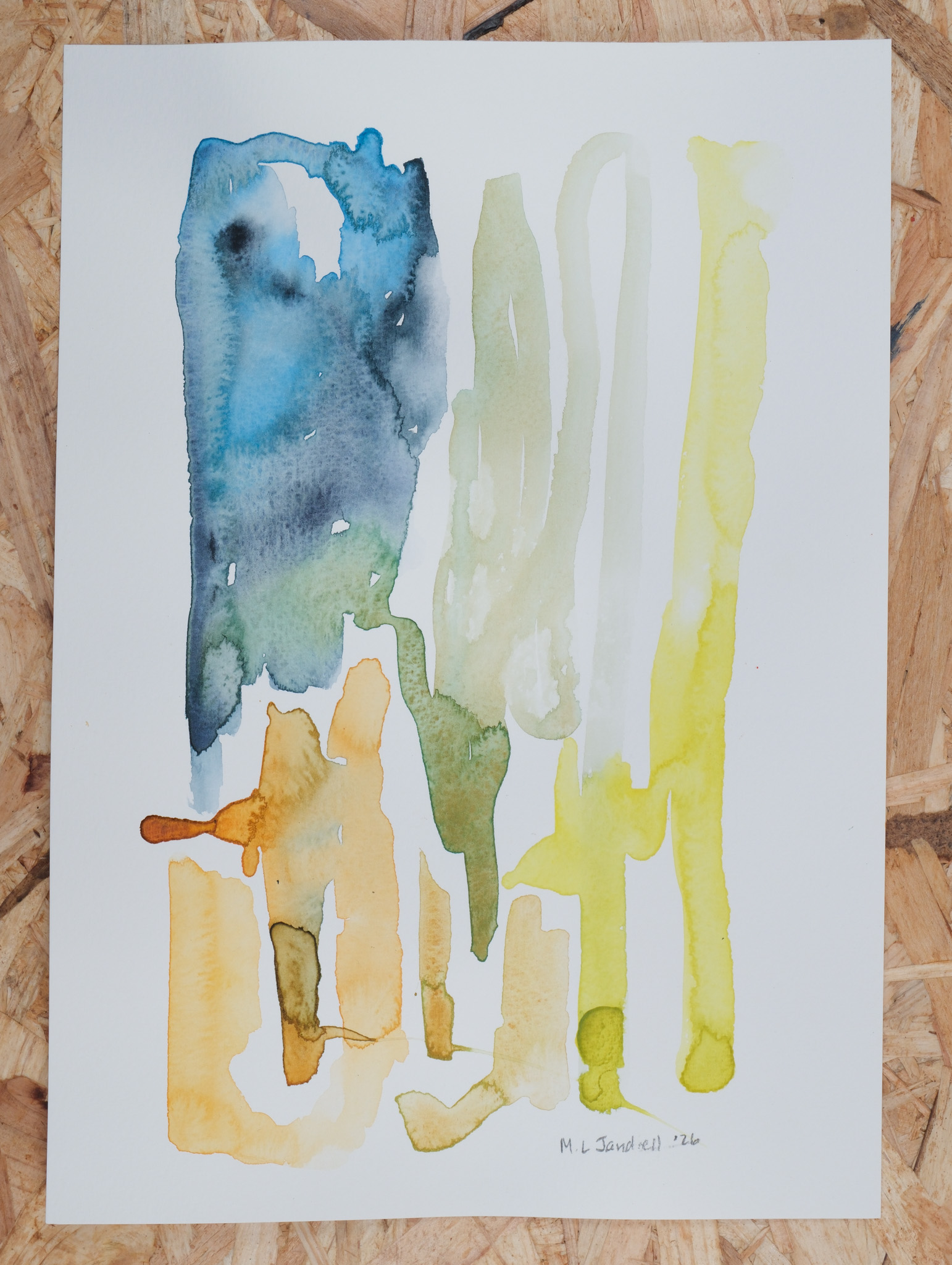 Studio Sale 26, Watercolour on Paper (A4) 29.7cm x 21 cm