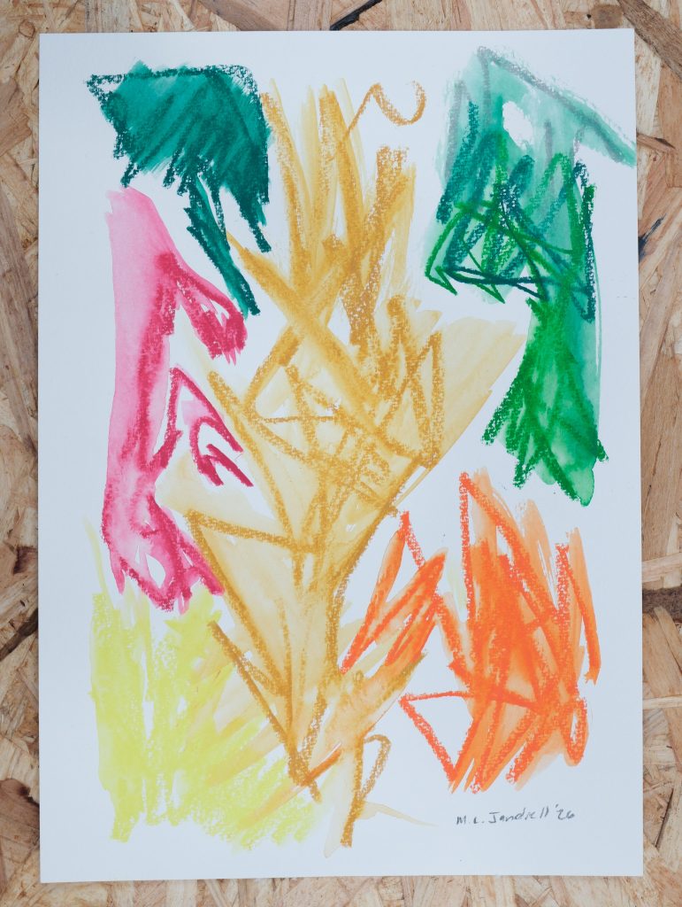 Studio Sale 28, Crayon on Paper (A4), 29.7cm x 21 cm