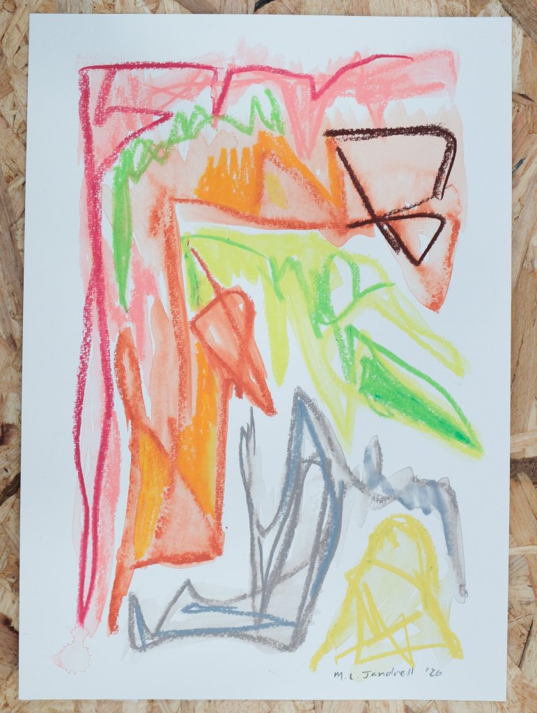 Studio Sale 29, Crayon on Paper (A4), 29.7cm x 21 cm
