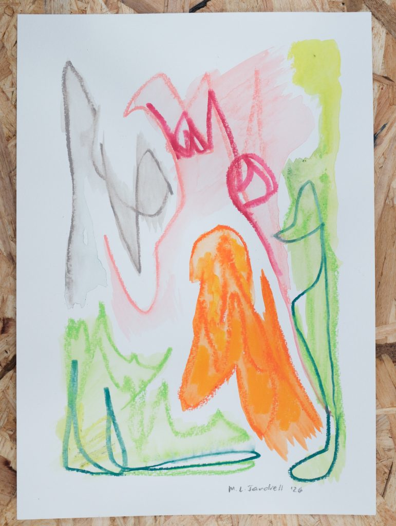 Studio Sale 30, Crayon on Paper (A4), 29.7cm x 21 cm