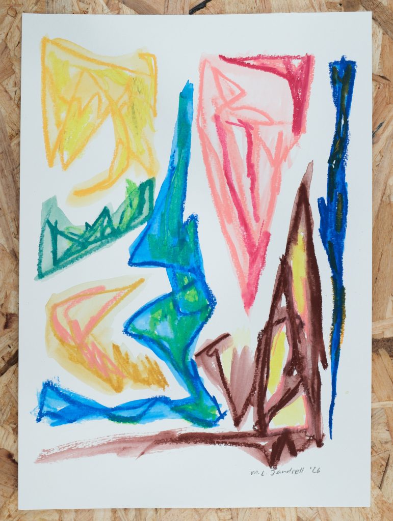 Studio Sale 32, Crayon on Paper (A4), 29.7cm x 21 cm