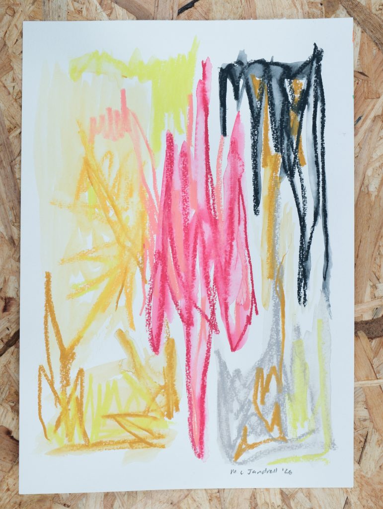 Studio Sale 33, Crayon on Paper (A4), 29.7cm x 21 cm