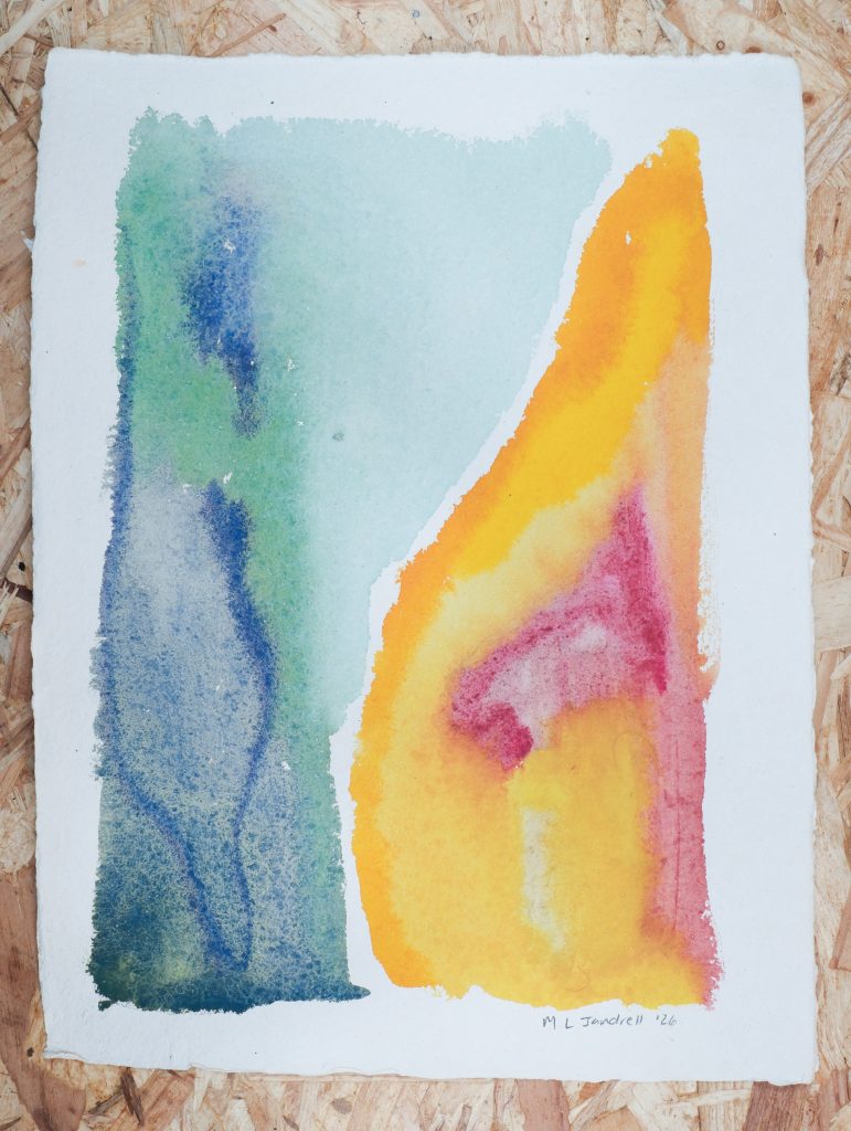 Studio Sale 40, Oil on Paper, 11in x 15 in, 27.5cm x 38.5cm