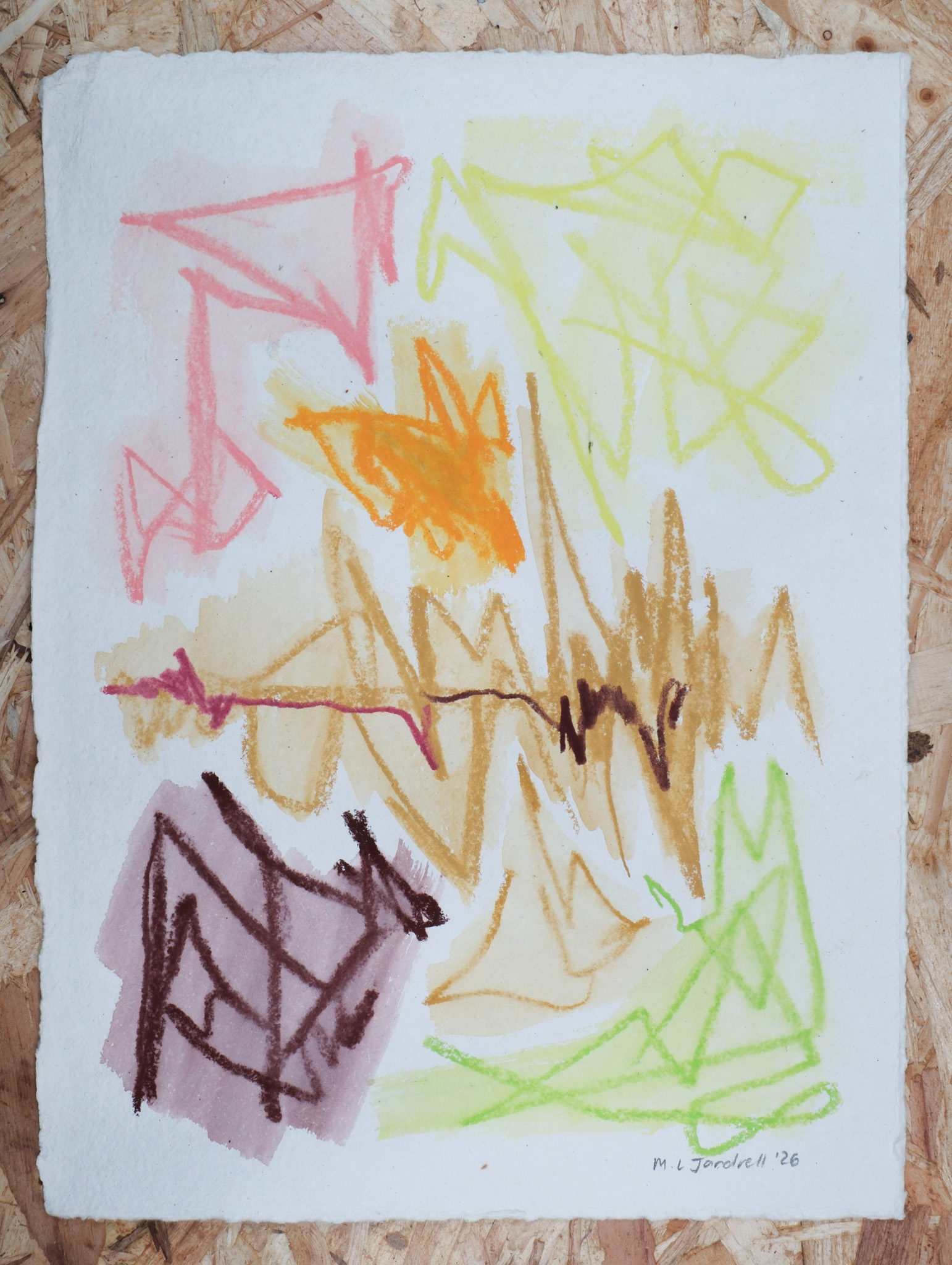Studio Sale 43, Crayon on Paper, 11in x 15 in, 27.5cm x 38.5cm