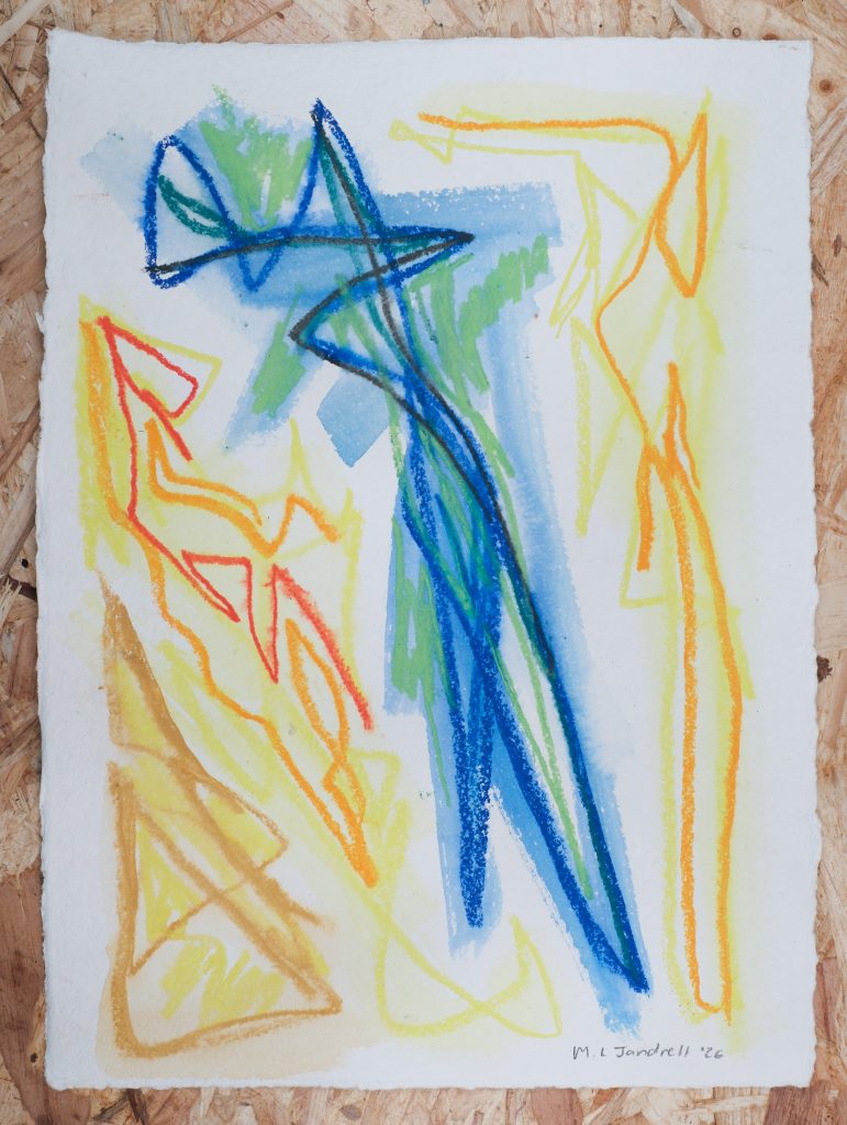 Studio Sale 49, Crayon on Paper (A3), 29.7cm x 42 cm