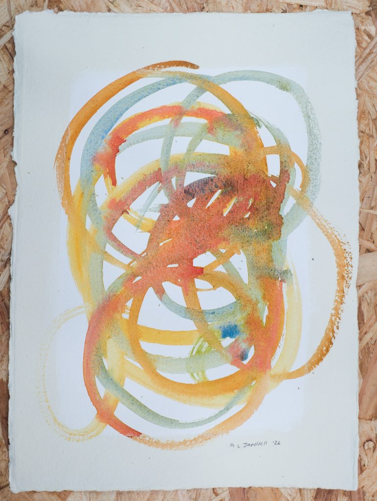 Studio Sale 50, Oil on Paper (A3), 29.7cm x 42 cm