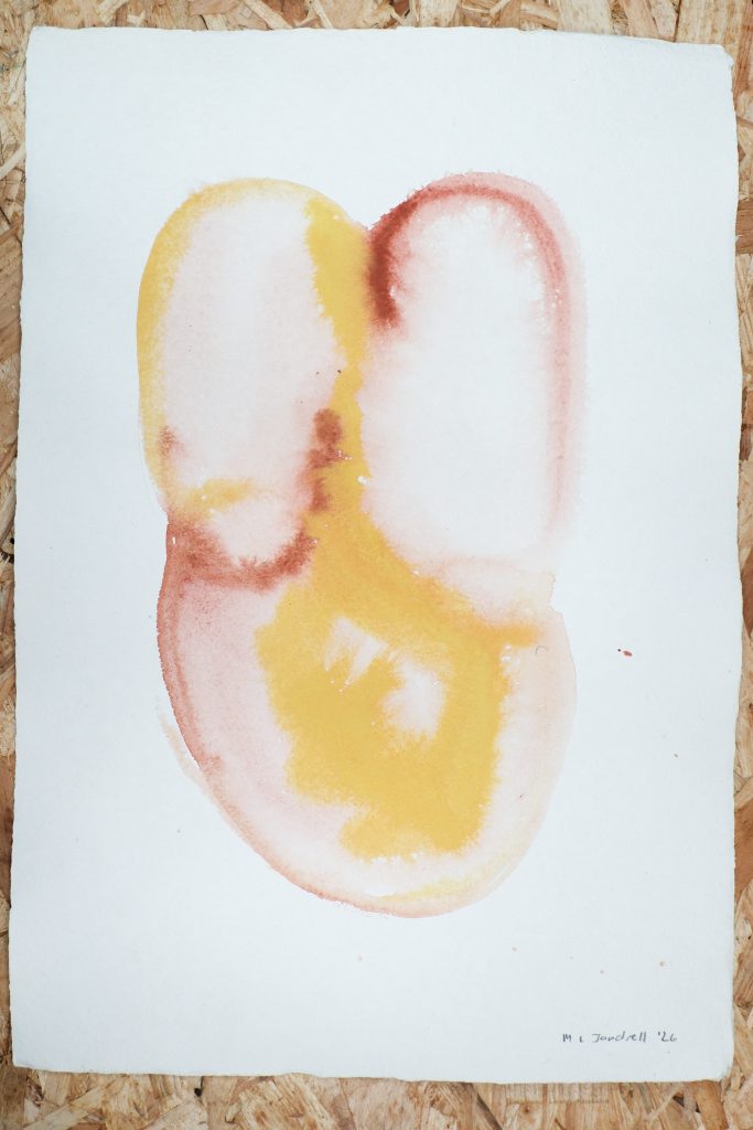Studio Sale 59, Clay, Earth Pigment on Paper (A3), 29.7cm x 42 cm