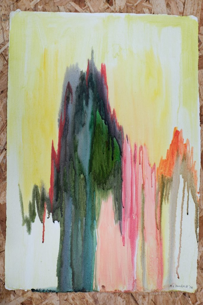 Studio Sale 61, Oil on Paper, 39cm x 55cm