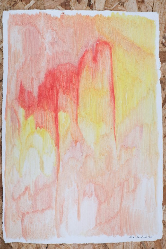 Studio Sale 64, Oil on Paper, 39cm x 55cm