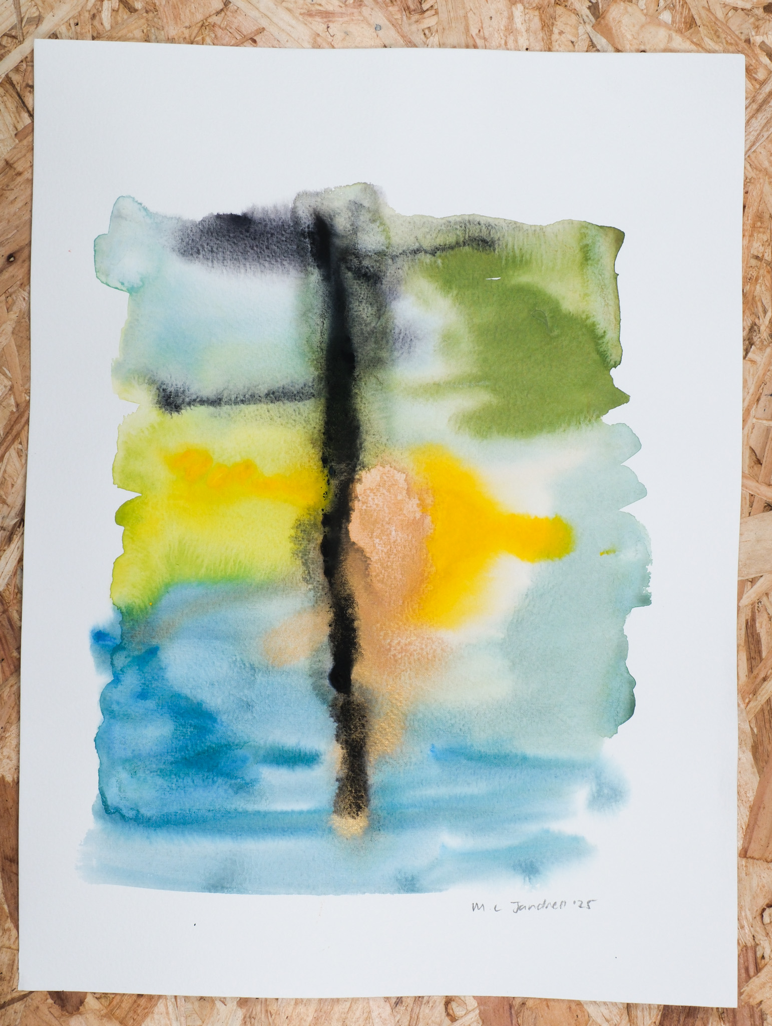 Studio Sale 65, Gouache on Paper 12in x 16in
