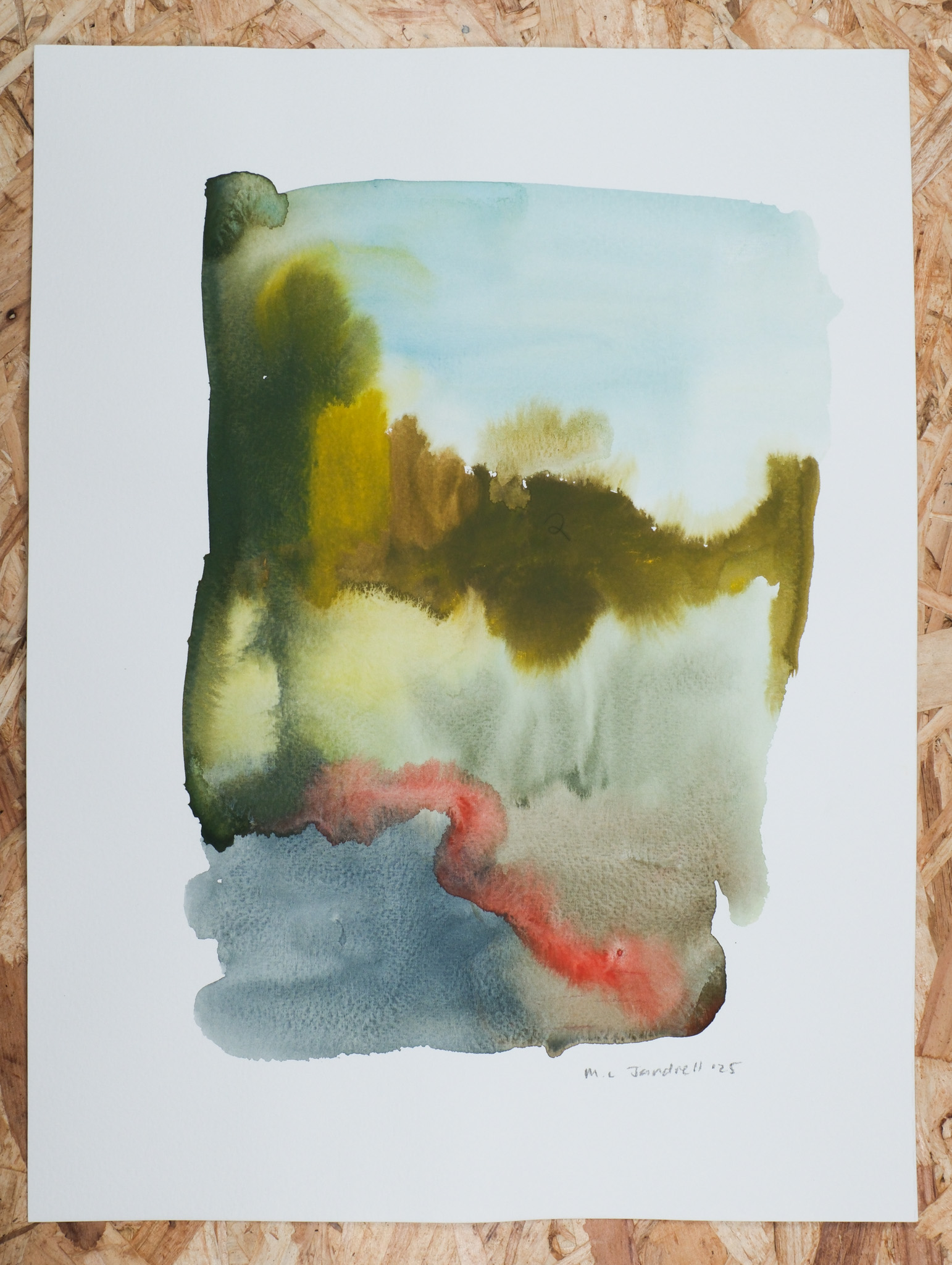 Studio Sale 66, Gouache on Paper 12in x 16in