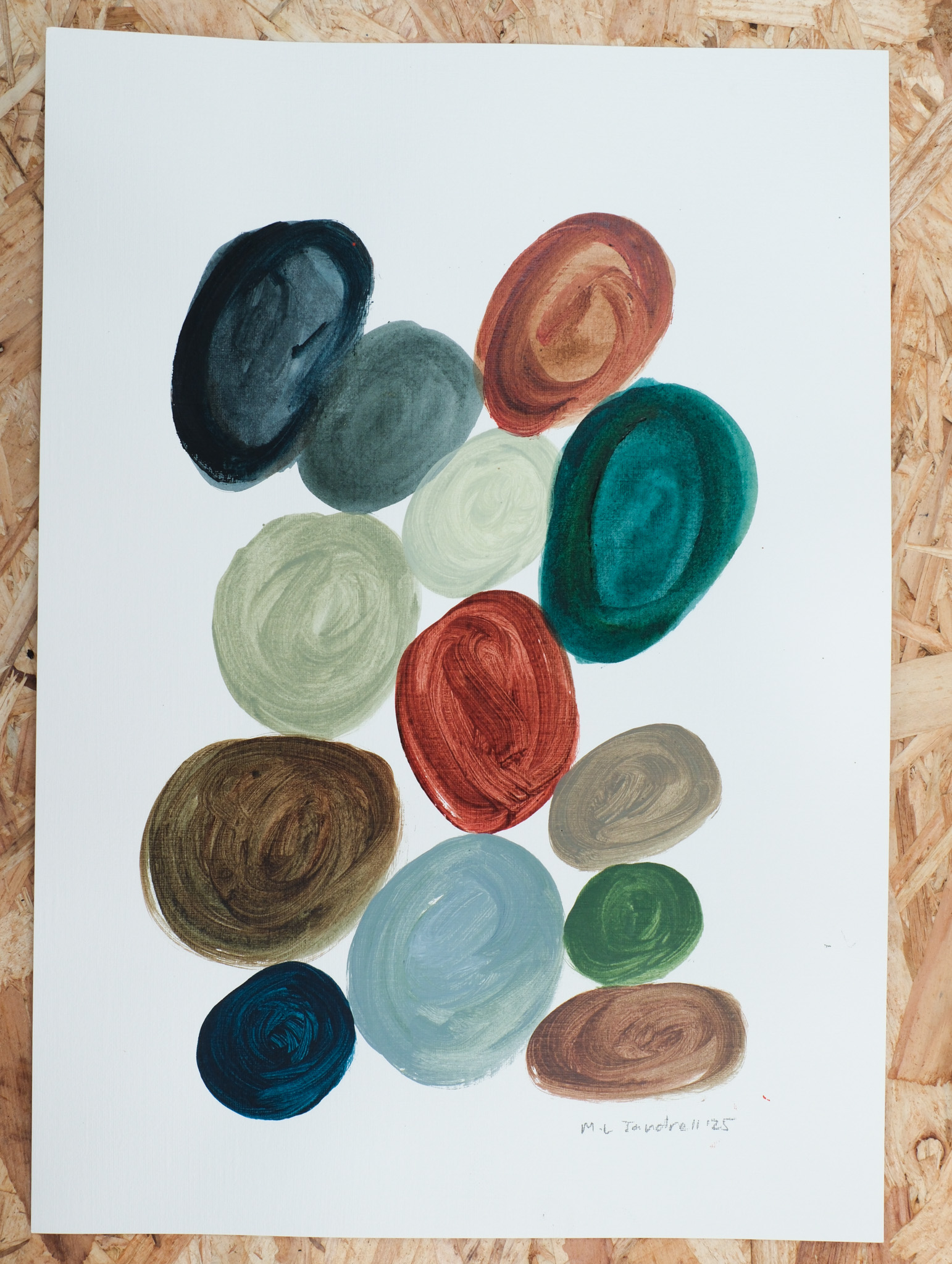 Studio Sale 96, Oil on Oil paper (A3), 29.7cm x 42 cm